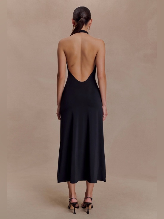 Meshki Dresses & Skirts - MESHKI US Genie Slinky Halter Midi Dress